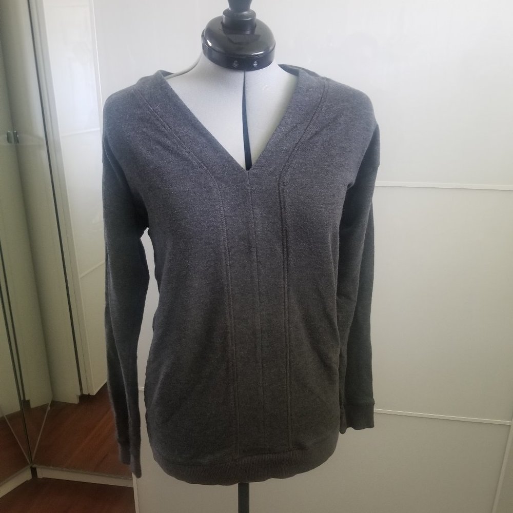 Michael Kors Sweatshirt Gray V-Neck Tunic